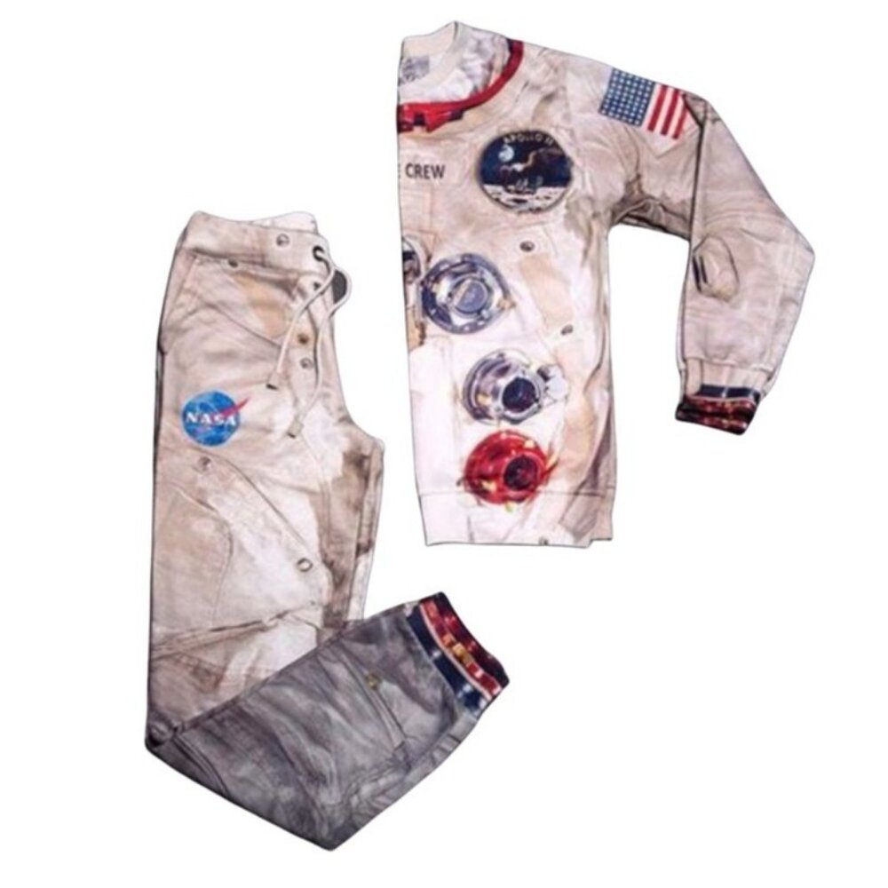Fusion Clothing Unisex Apollo 11 Sweatsuit Small Astronaut Costume Cosplay
